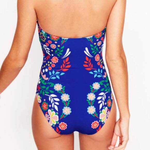 Boden Paros Bandeau Swimsuit, size US 4 - Picture 2 of 8